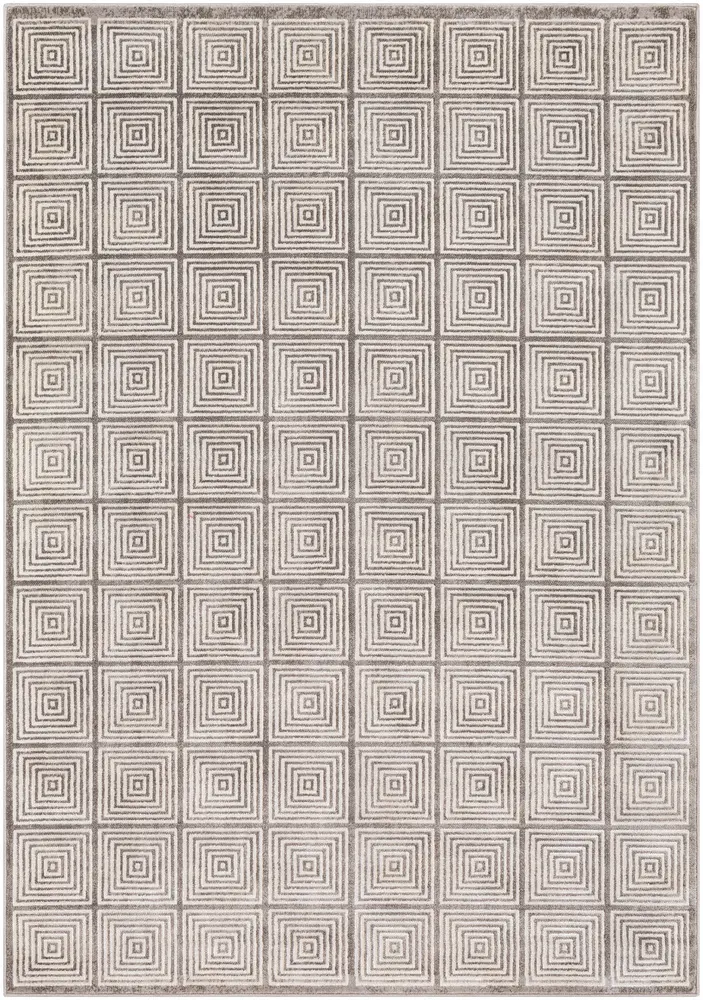 Lagom LGM-2308 Charcoal Synthetic Abstract Rug