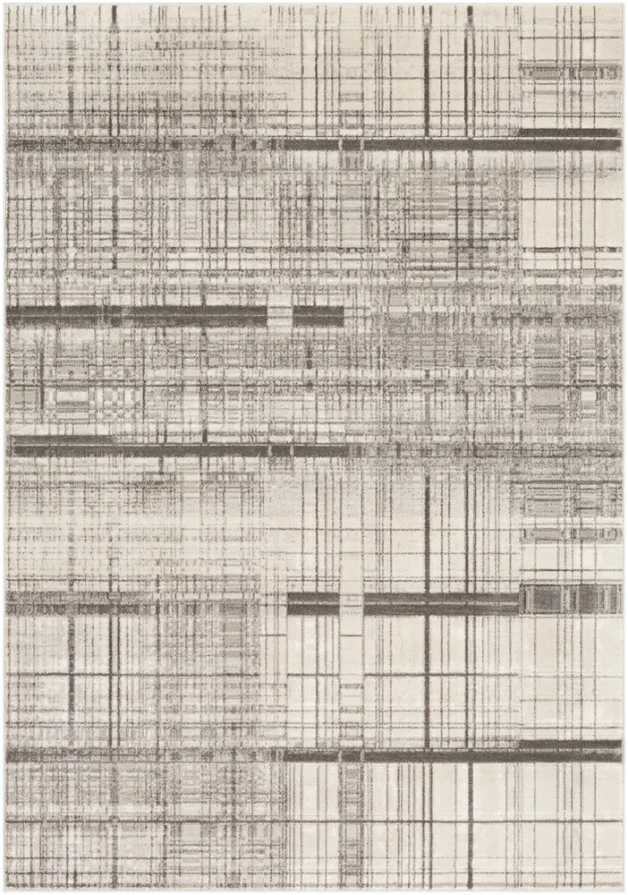 Lagom LGM-2312 Medium Gray Abstract Synthetic Rug