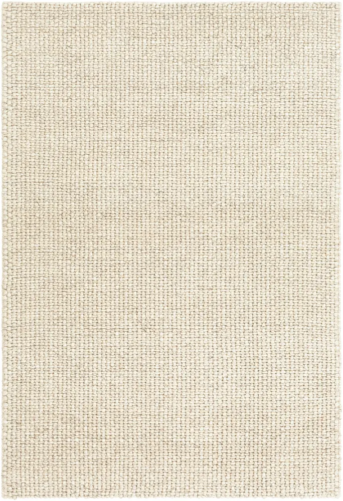 Lucerne LNE-1000 Cream Wool Solid Colored Rug
