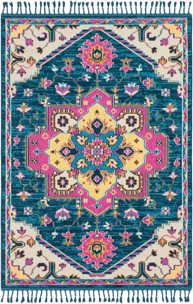 Love LOV-2315 Sky Blue Synthetic Transitional Rug