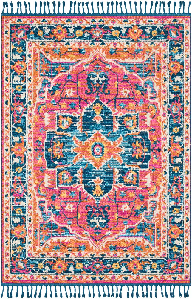 Love LOV-2322 Bright Pink Synthetic Transitional Rug