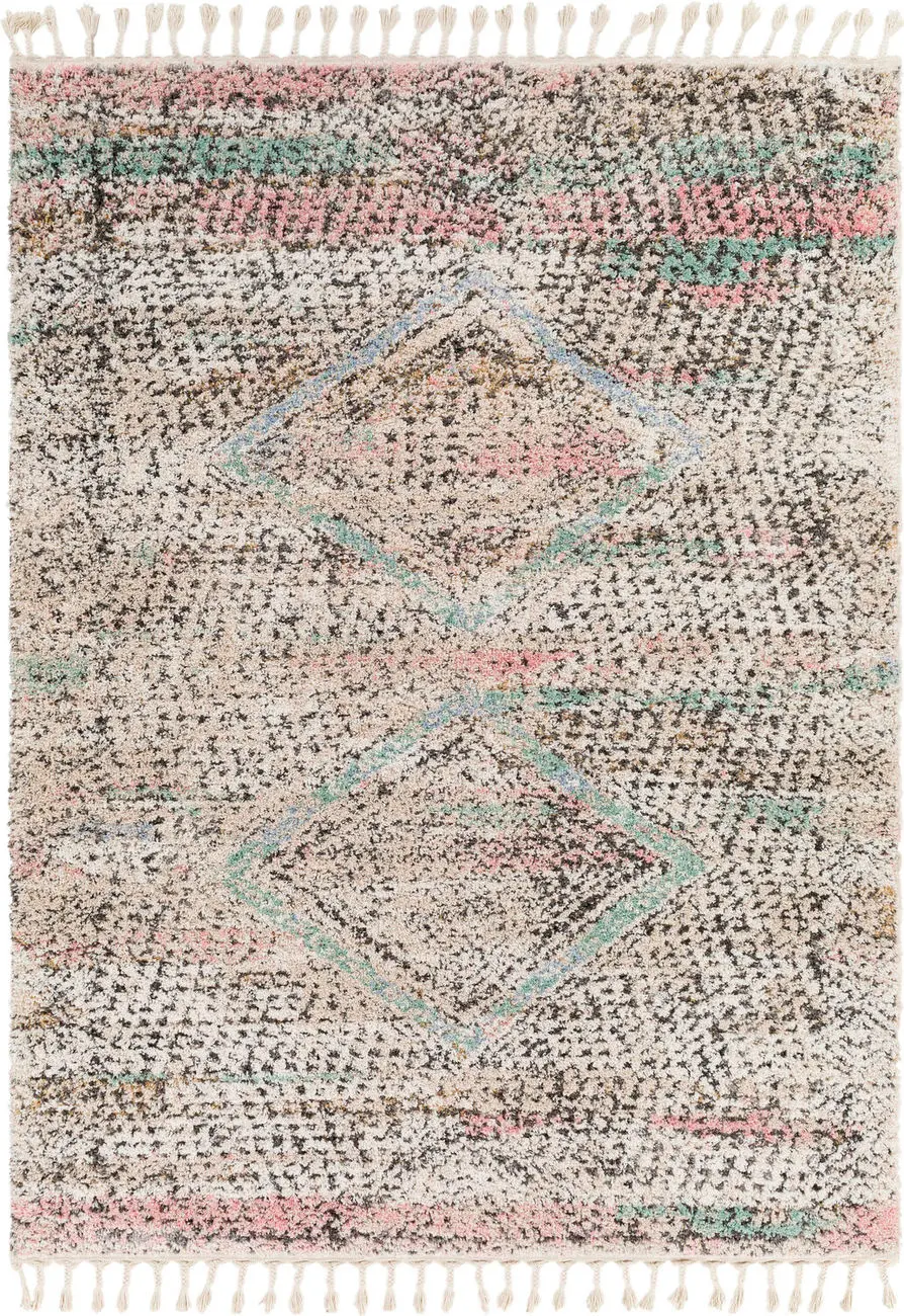 Modern Loom Lisbon LSB-2304 Multi-Colored Power Loomed Synthetic Rug