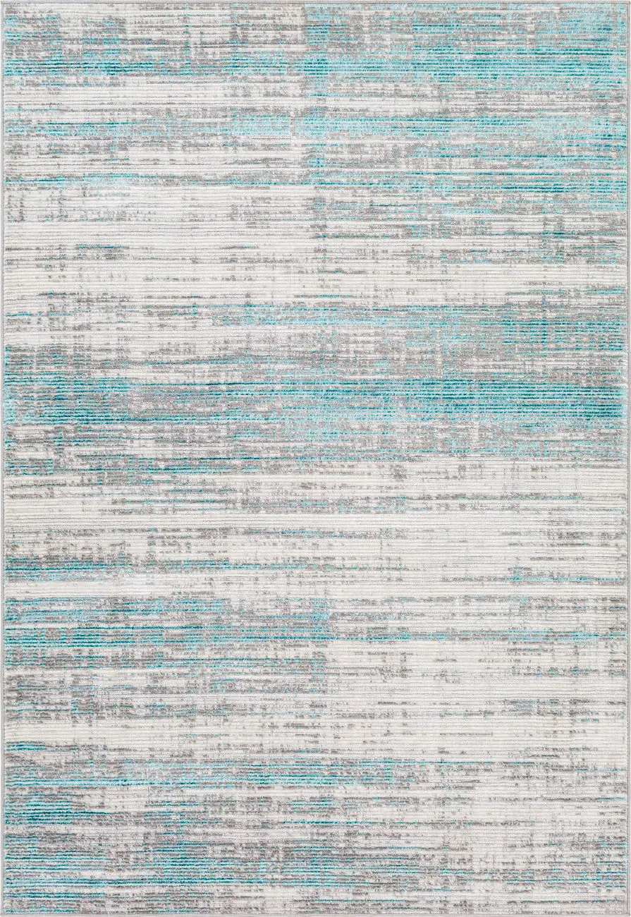 Modern Loom Algedia ALE-2313 Blue Power Loomed Synthetic Rug