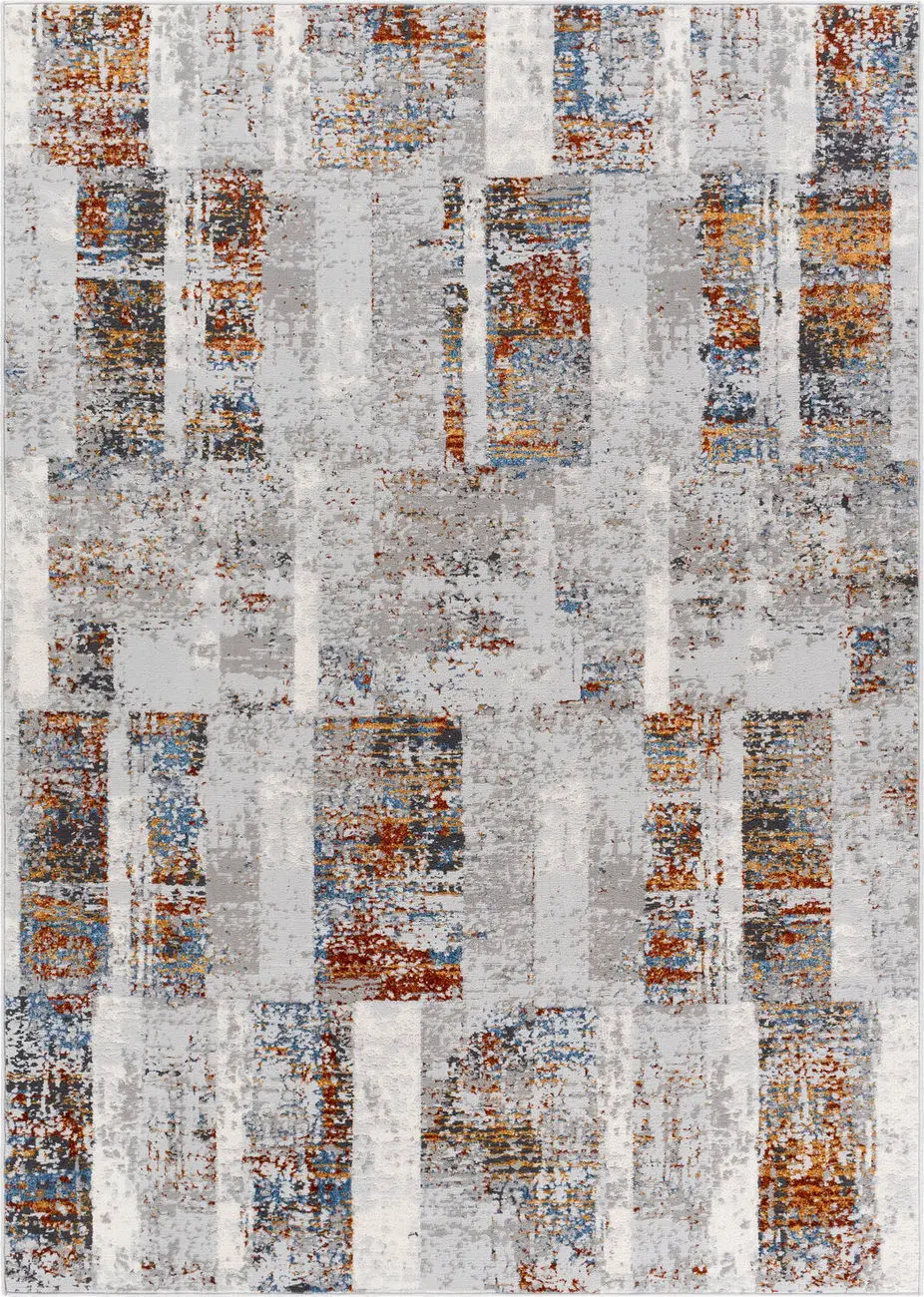 Modern Loom Lustro LSR-2319 Multi-Colored Power Loomed Synthetic Rug