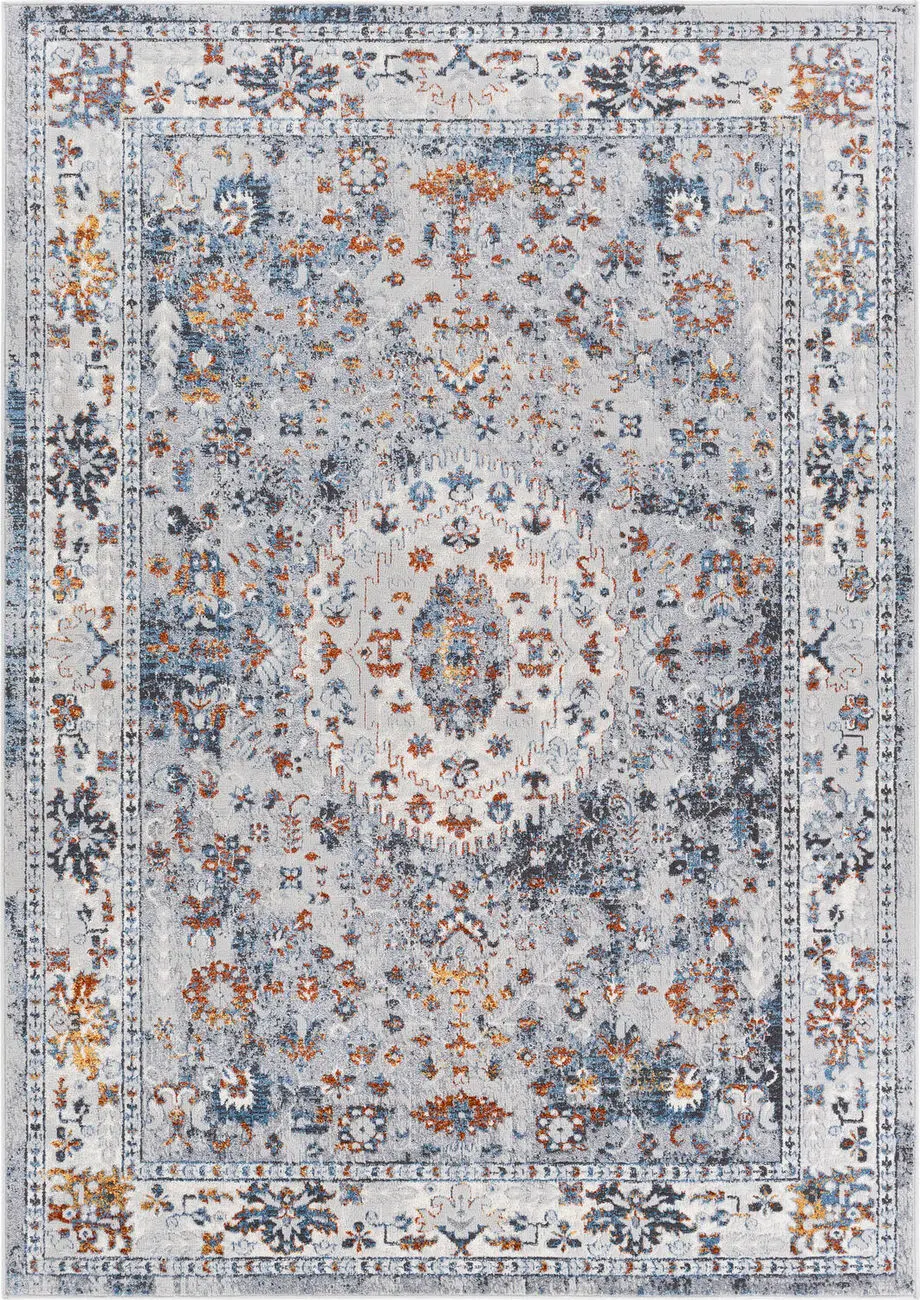 Modern Loom Lustro LSR-2328 Multi-Colored Power Loomed Synthetic Rug