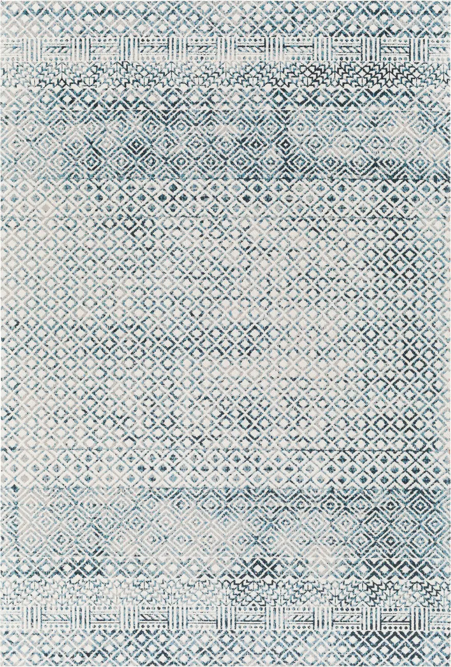 Modern Loom Lavadora LVR-2320 Blue Power Loomed Synthetic Rug