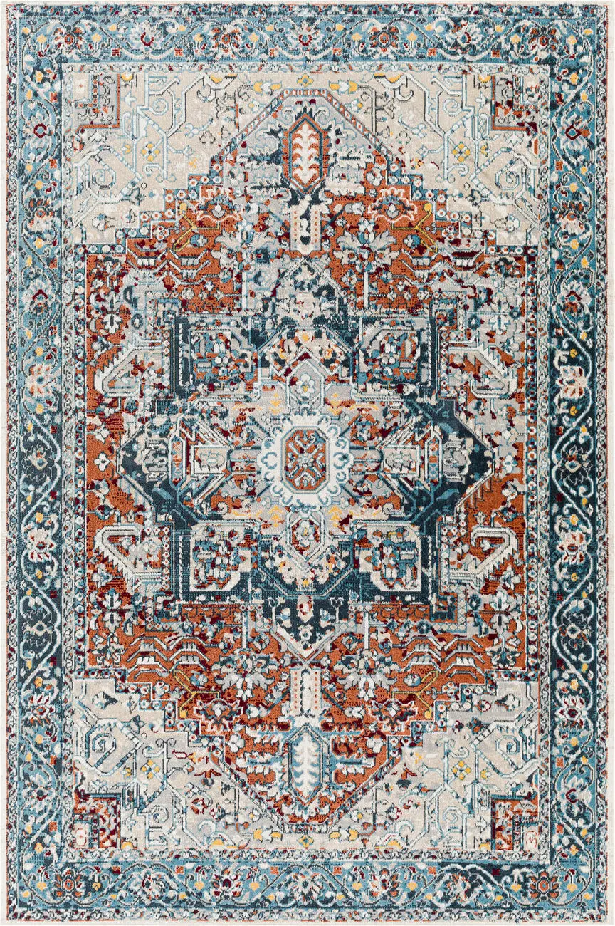 Modern Loom Lavadora LVR-2323 Multicolored Power Loomed Synthetic Rug