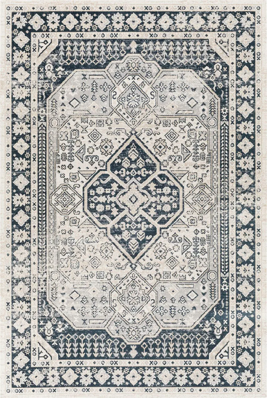 Modern Loom Lavadora LVR-2324 Gray Power Loomed Synthetic Rug