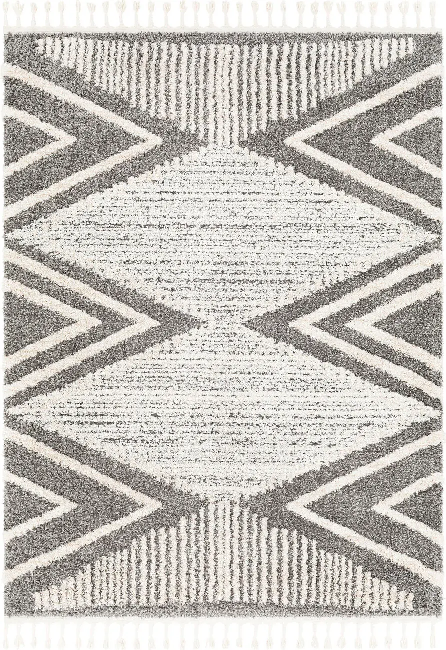 Modern Loom Lyon LYN-2301 Gray Power Loomed Synthetic Rug