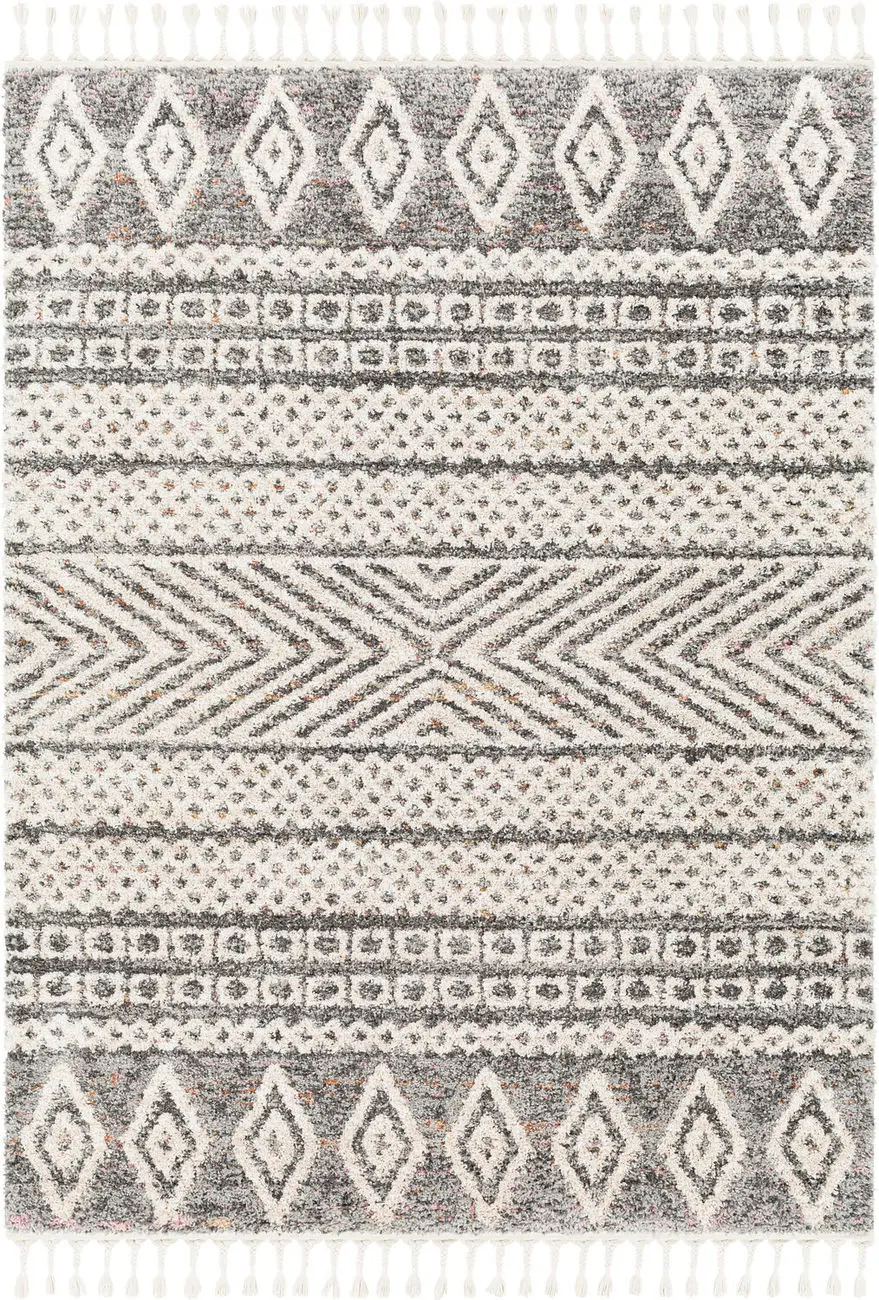 Modern Loom Lyon LYN-2303 Gray Power Loomed Synthetic Rug