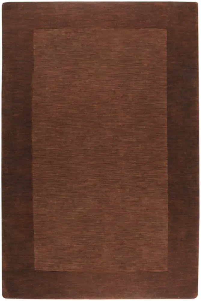 Mystique M-294 Dark Brown Wool Solid Colored Rug