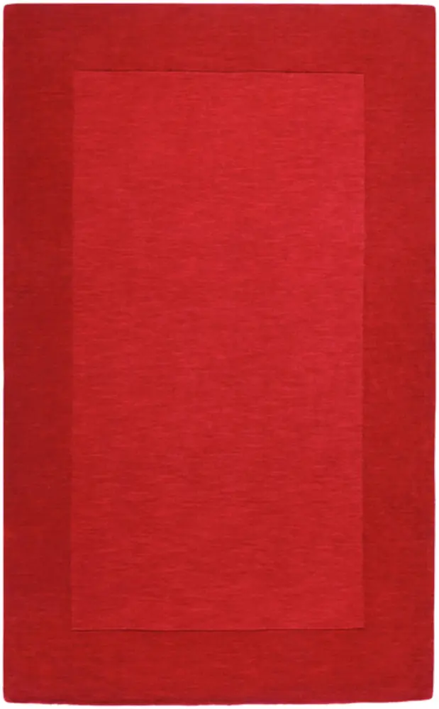 Mystique M-299 Dark Red Bordered Wool Rug