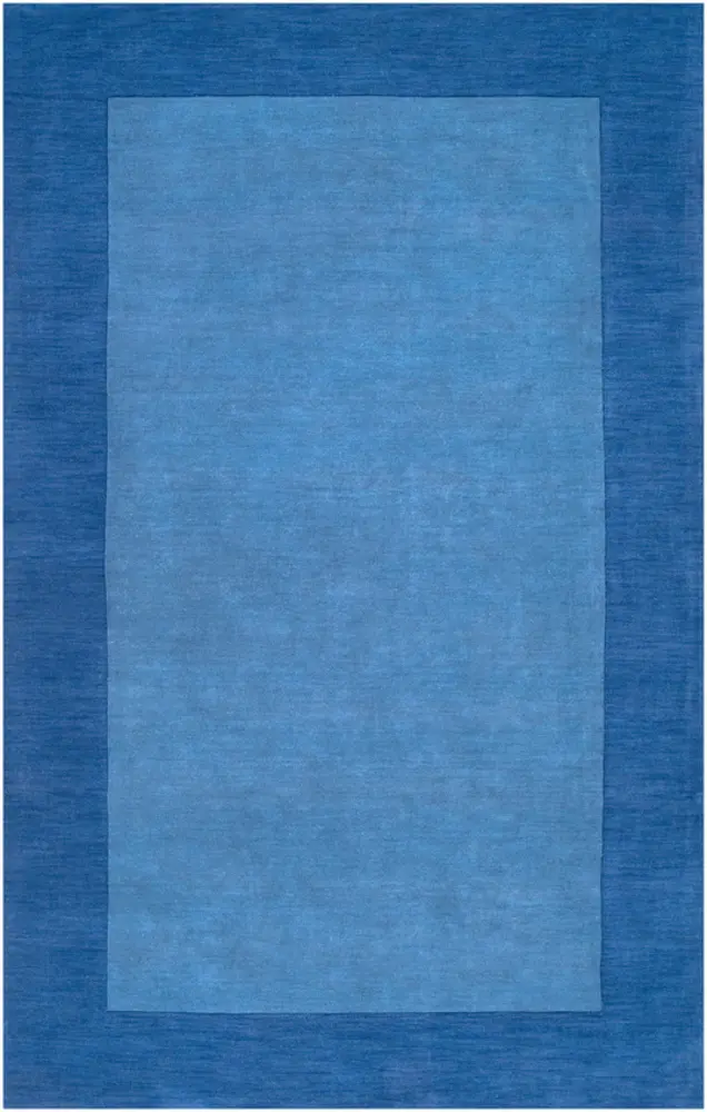Mystique M-308 Dark Blue Wool Bordered Rug