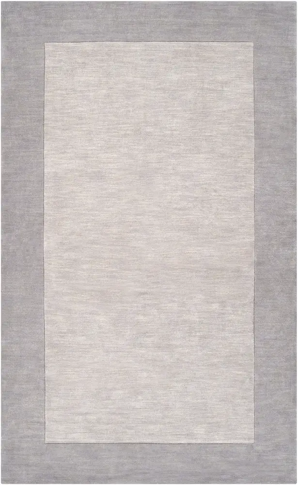 Mystique M-312 Taupe Solid Colored Bordered Rug
