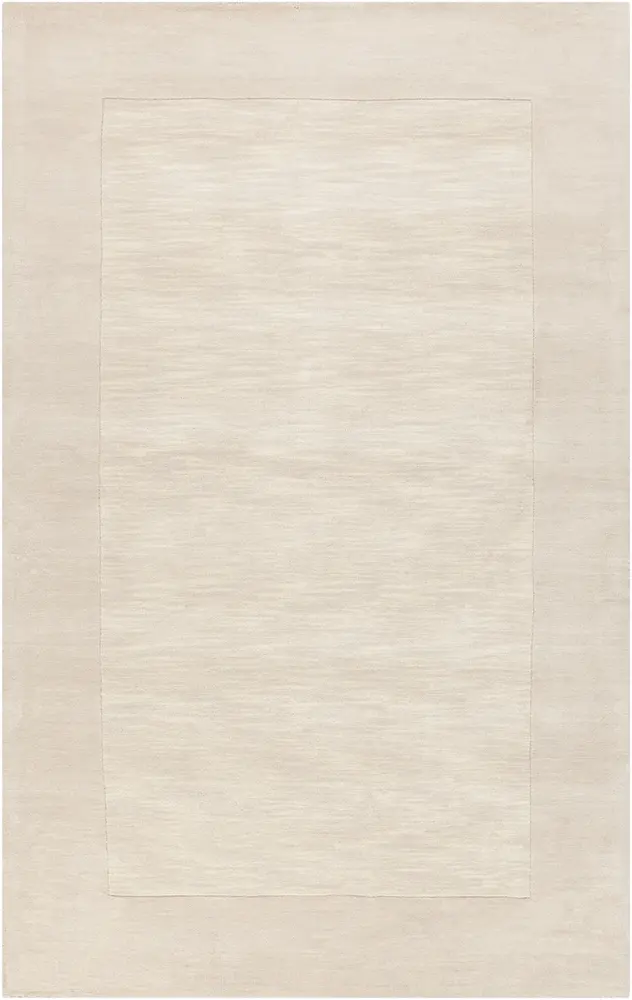 Mystique M-348 Cream Solid Colored Wool Rug
