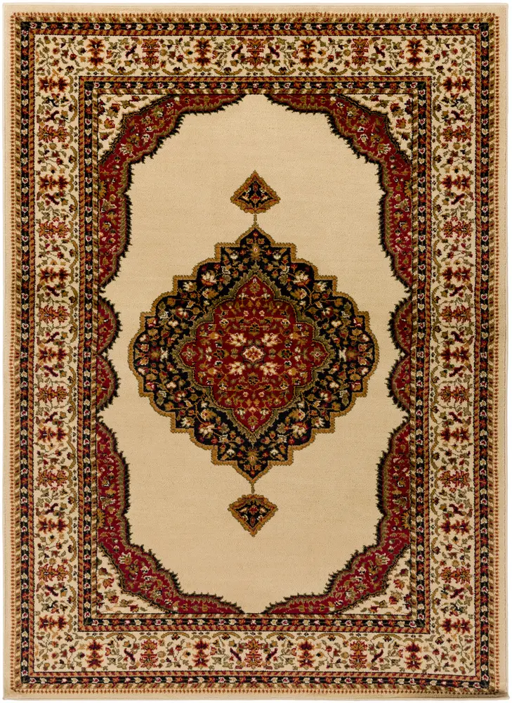 Marash MAH-4603 Dark Red Traditional Synthetic Rug