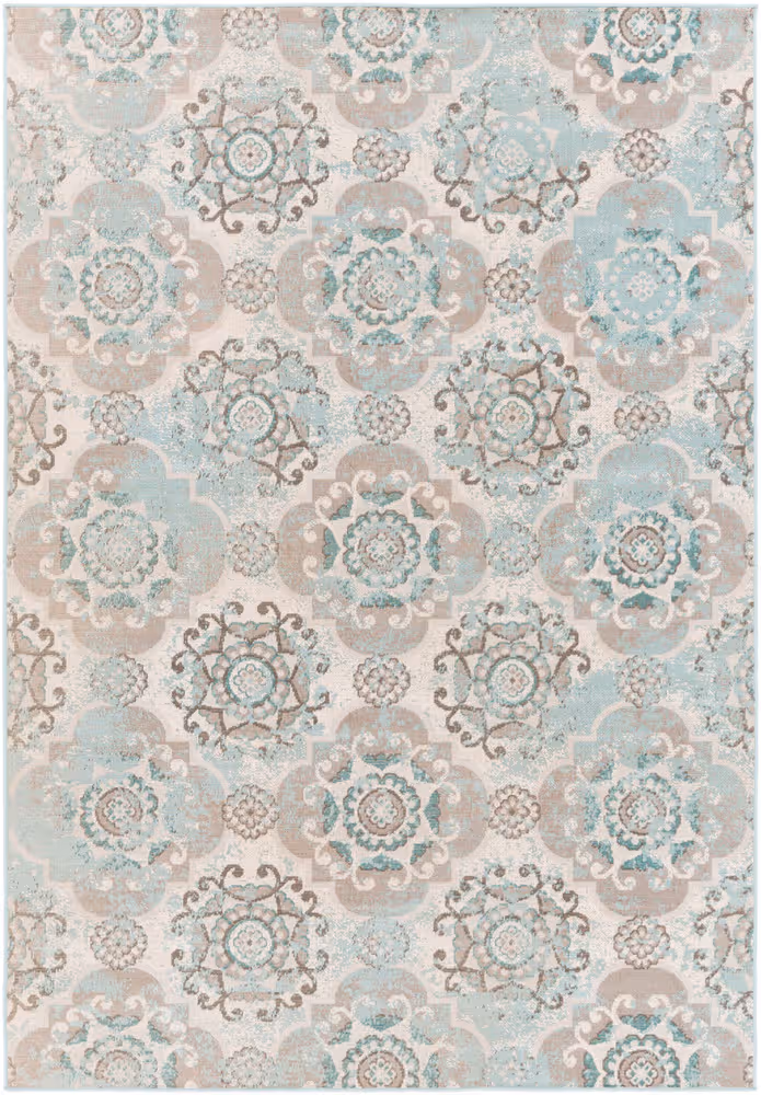 Surya Mavrick MAV-7018 Teal Synthetic Transitional Rug