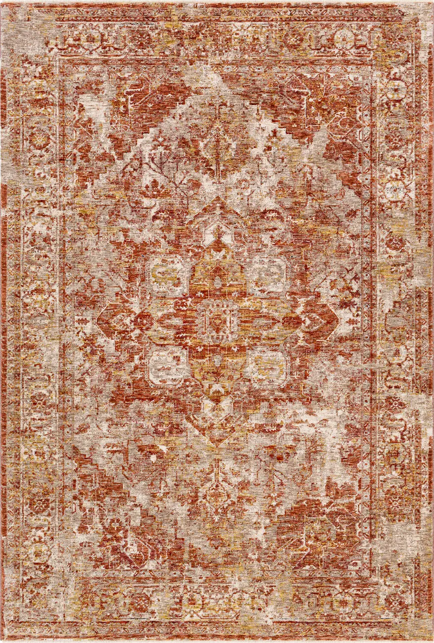 Modern Loom Mirabel Mbe-2304 Brown Power Loomed Synthetic Rug