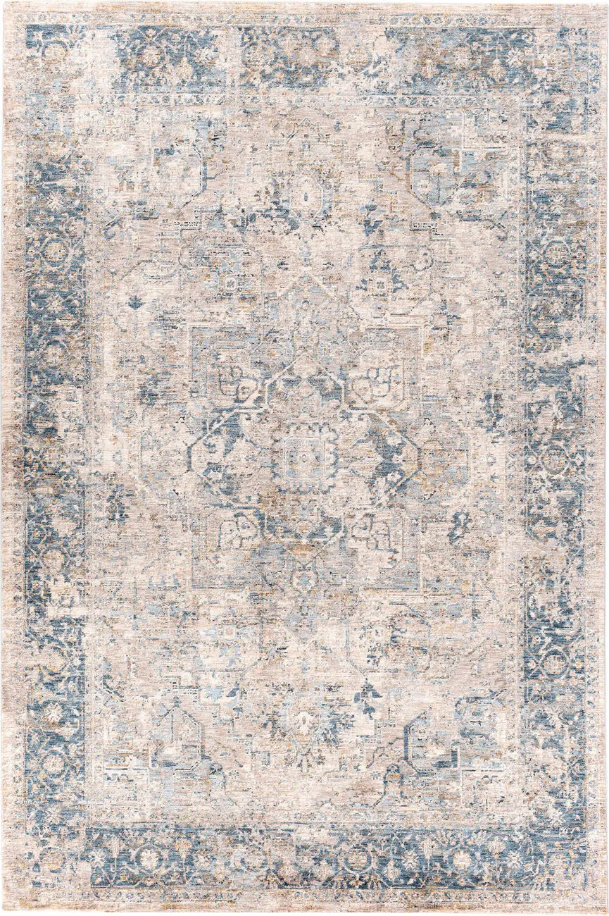 Modern Loom Mirabel MBE-2312 Blue Power Loomed Synthetic Rug