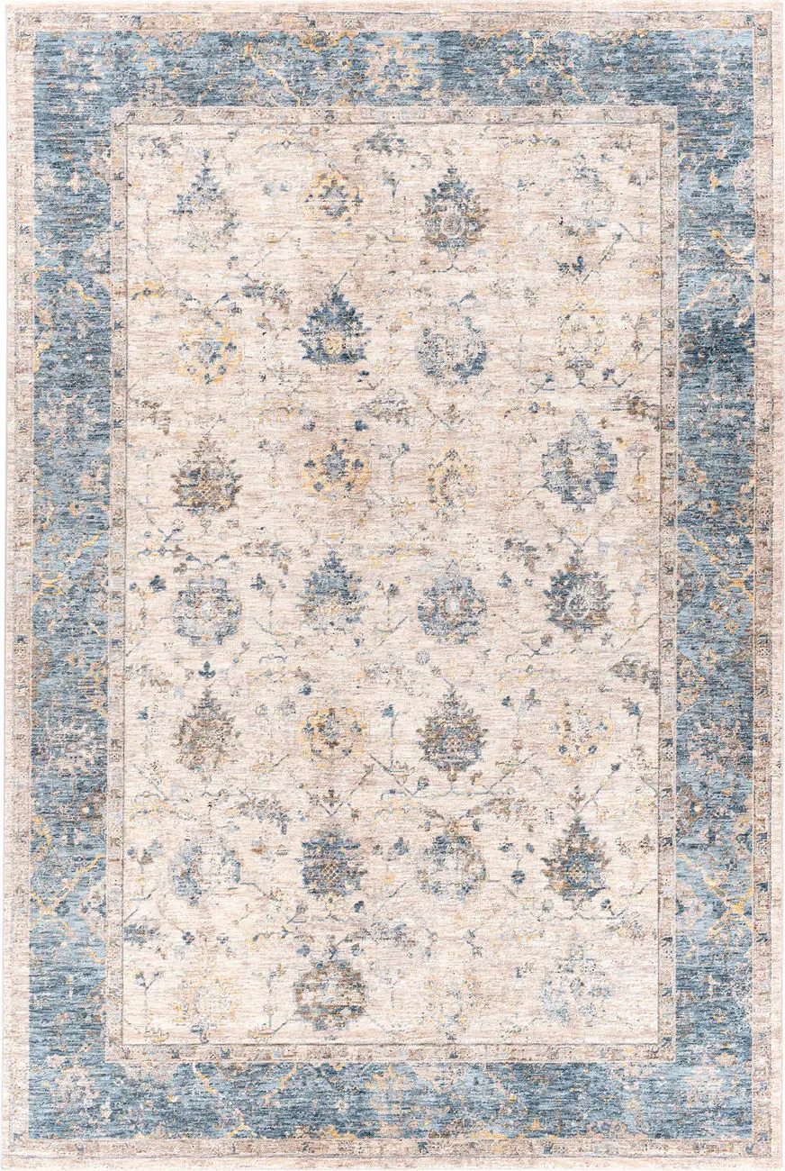 Modern Loom Mirabel MBE-2313 Blue Power Loomed Synthetic Rug