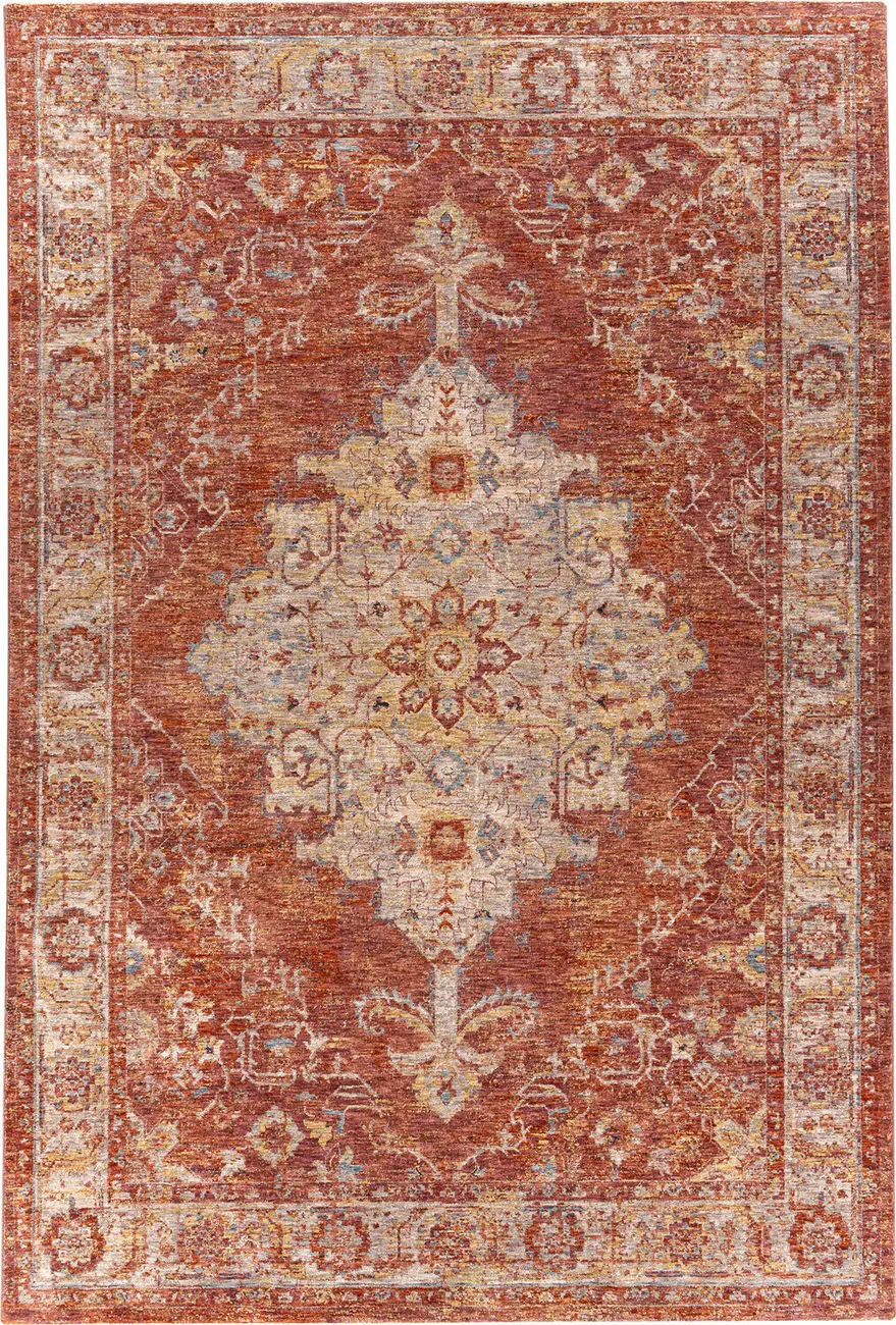 Modern Loom Mirabel MBE-2318 Red Power Loomed Synthetic Rug
