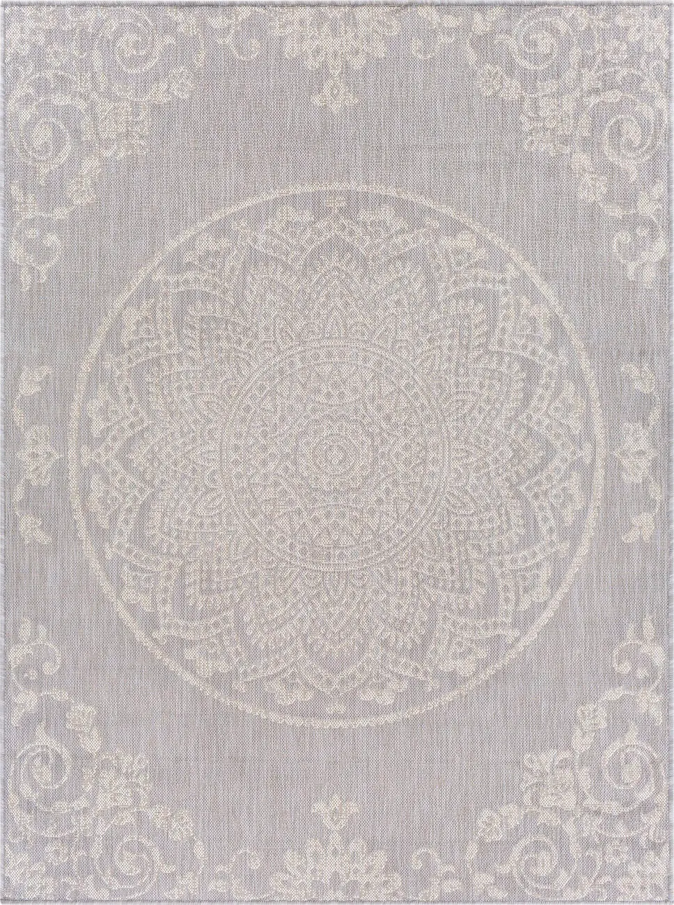 Modern Loom Malibu MBU-2303 Gray Power Loomed Synthetic Rug
