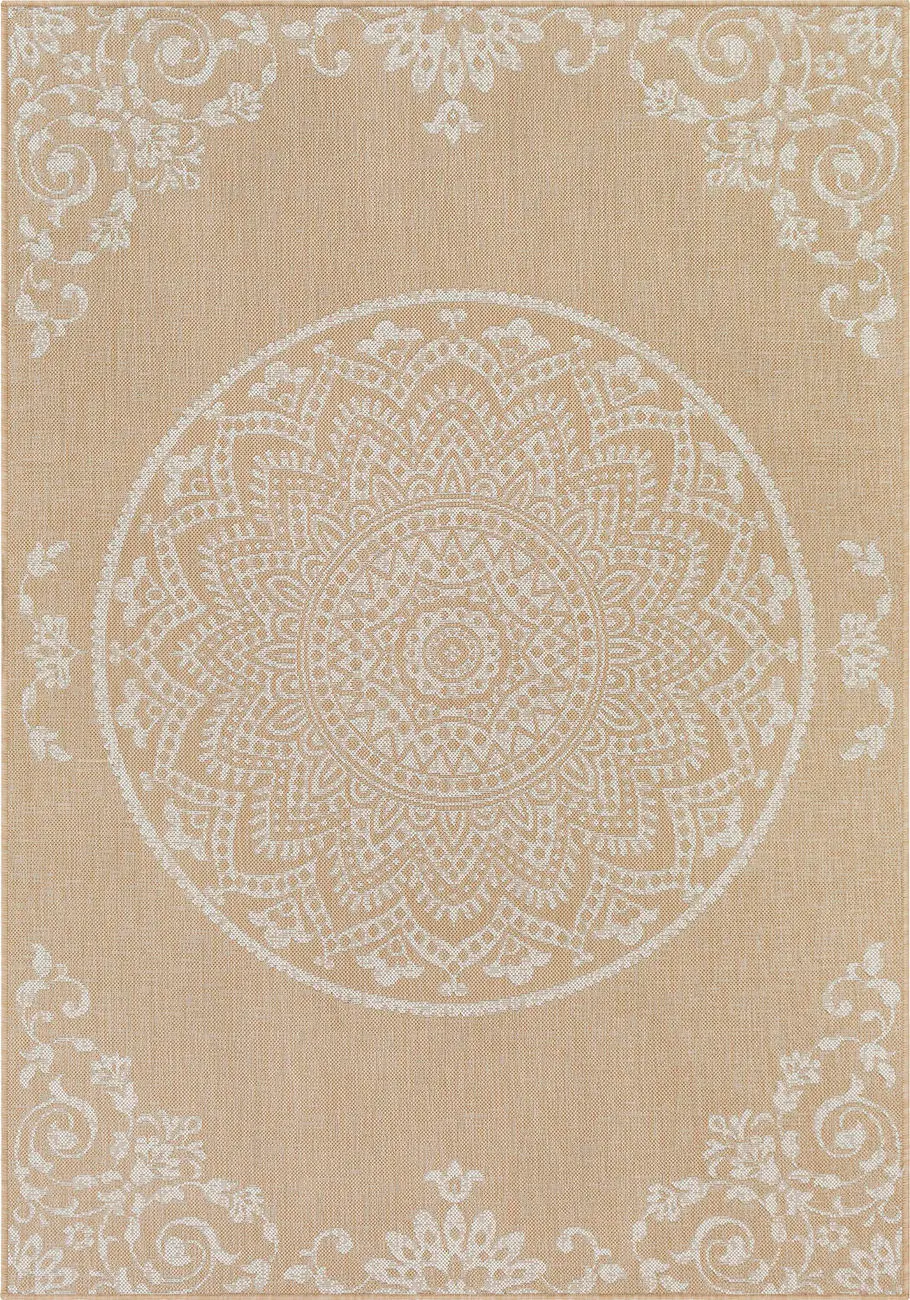 Modern Loom Malibu MBU-2304 Beige Power Loomed Synthetic Rug