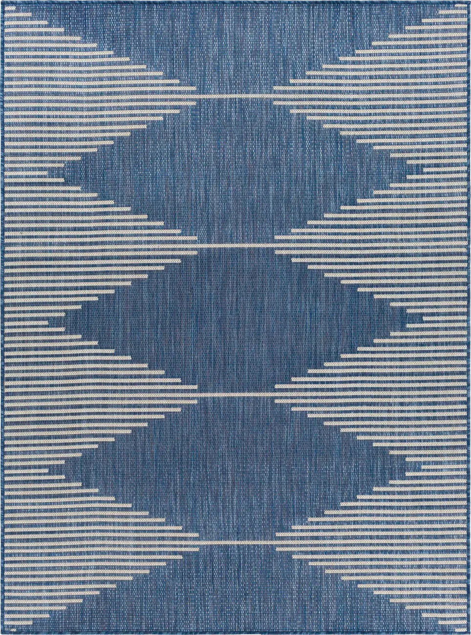 Modern Loom Malibu MBU-2317 Blue Power Loomed Synthetic Rug