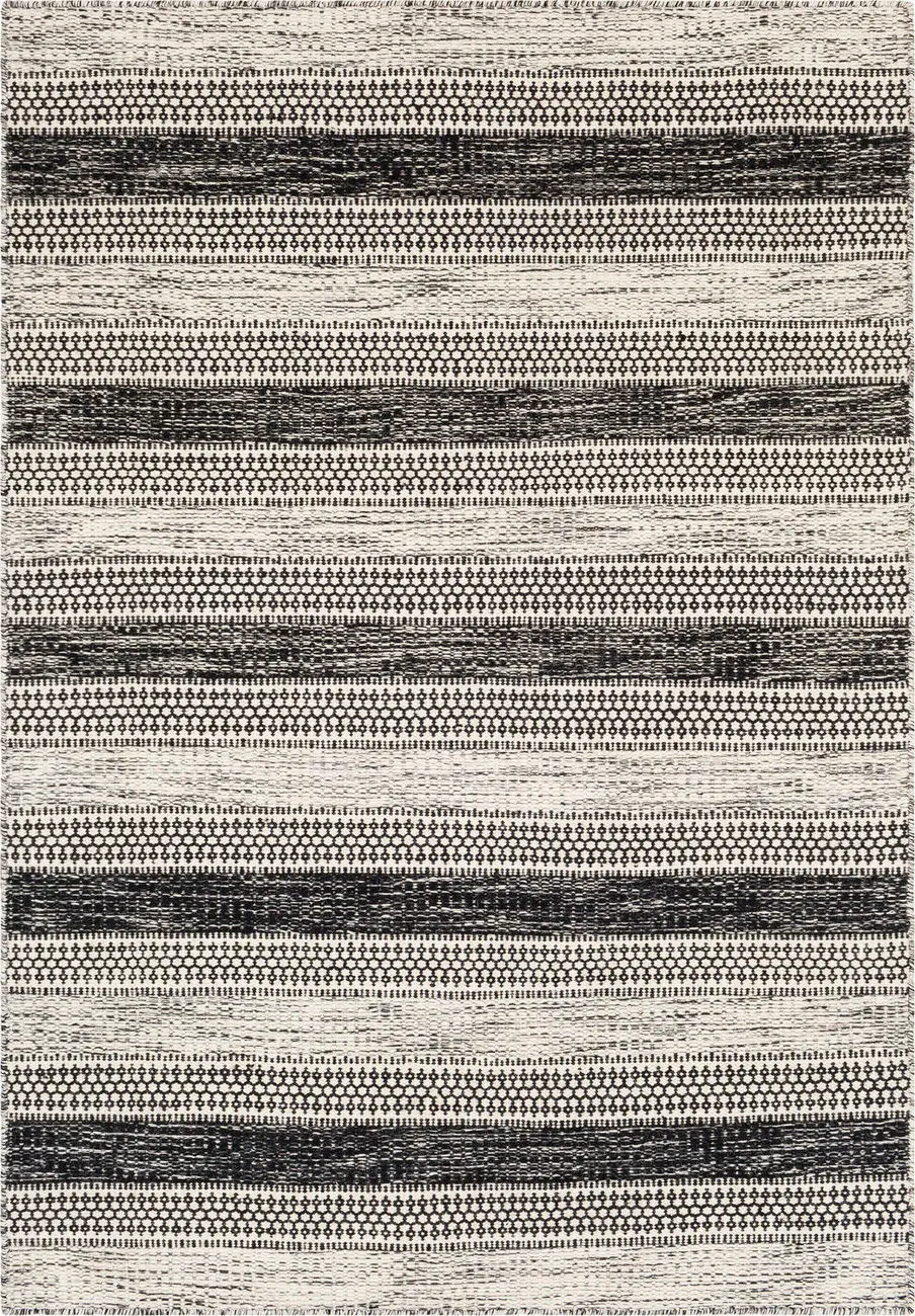 Mardin MDI-2304 Black Abstract Wool Rug