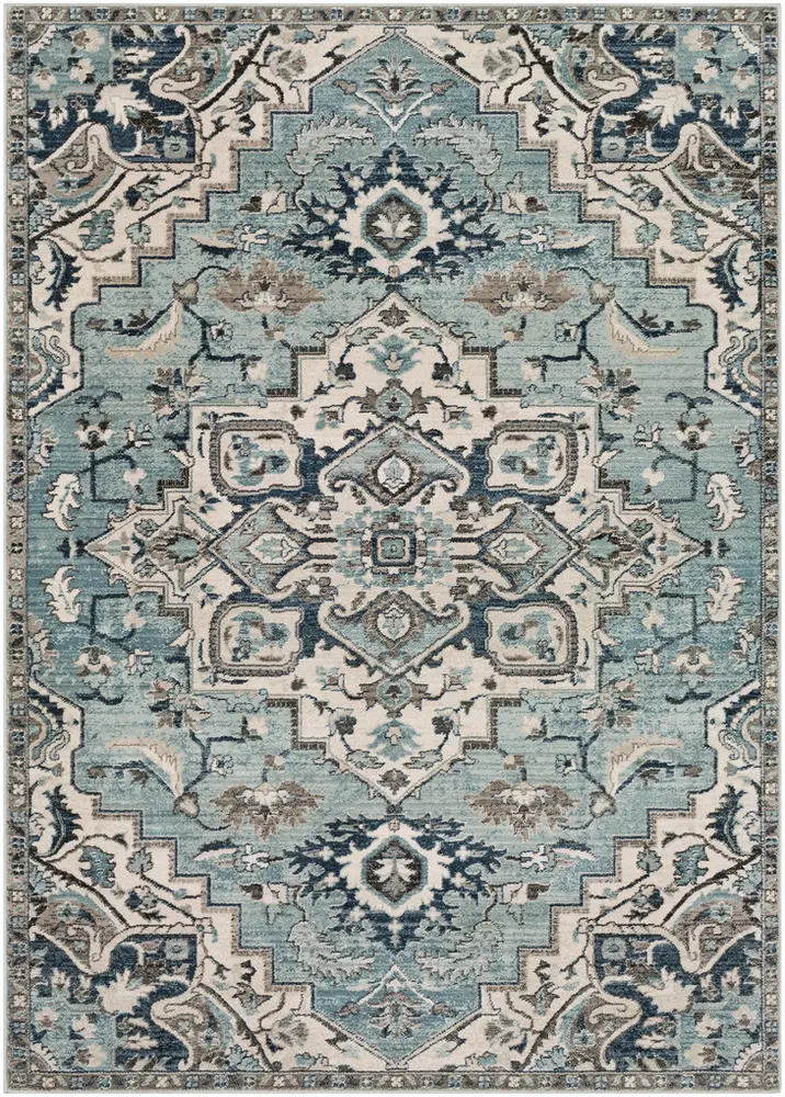 Mesopotamia MEP-2311 Medium Gray Traditional Synthetic Rug
