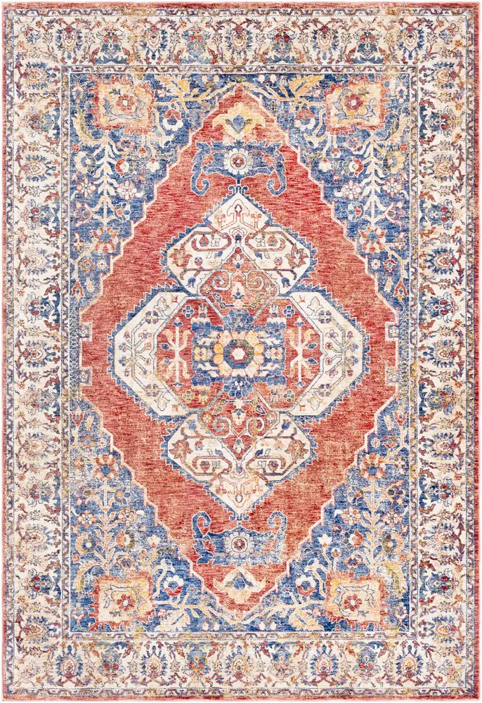Mahal MHL-2308 Denim Synthetic Traditional Rug