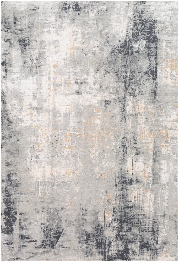 Milano MLN-2304 Light Gray Silk Abstract Rug