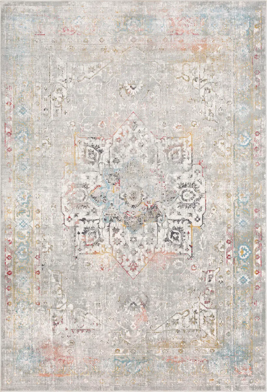Milano MLN-2306 Gray Silk Synthetic Rug
