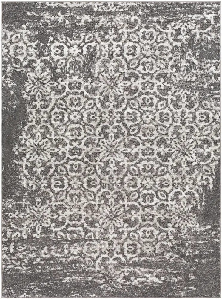 Monte Carlo MNC-2305 Charcoal Patterned Synthetic Rug