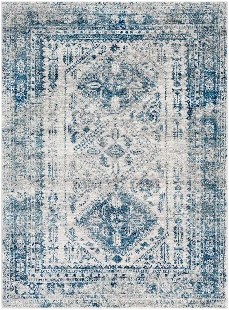 Monte Carlo MNC-2313 Sky Blue Synthetic Transitional Rug
