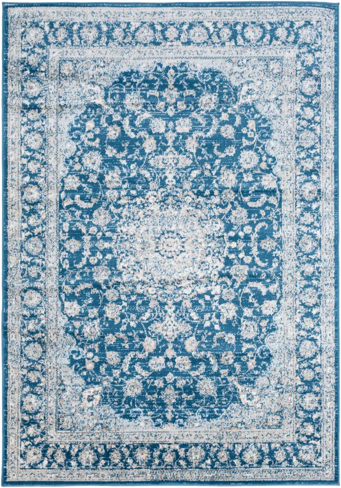 Monte Carlo MNC-2320 Sky Blue Synthetic Traditional Rug