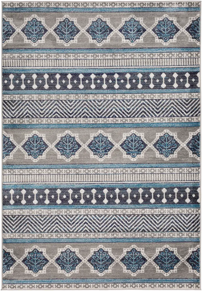 Monte Carlo MNC-2328 Sky Blue Transitional Patterned Rug
