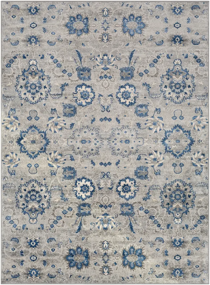 Monaco MOC-2308 Medium Gray Synthetic Traditional Rug