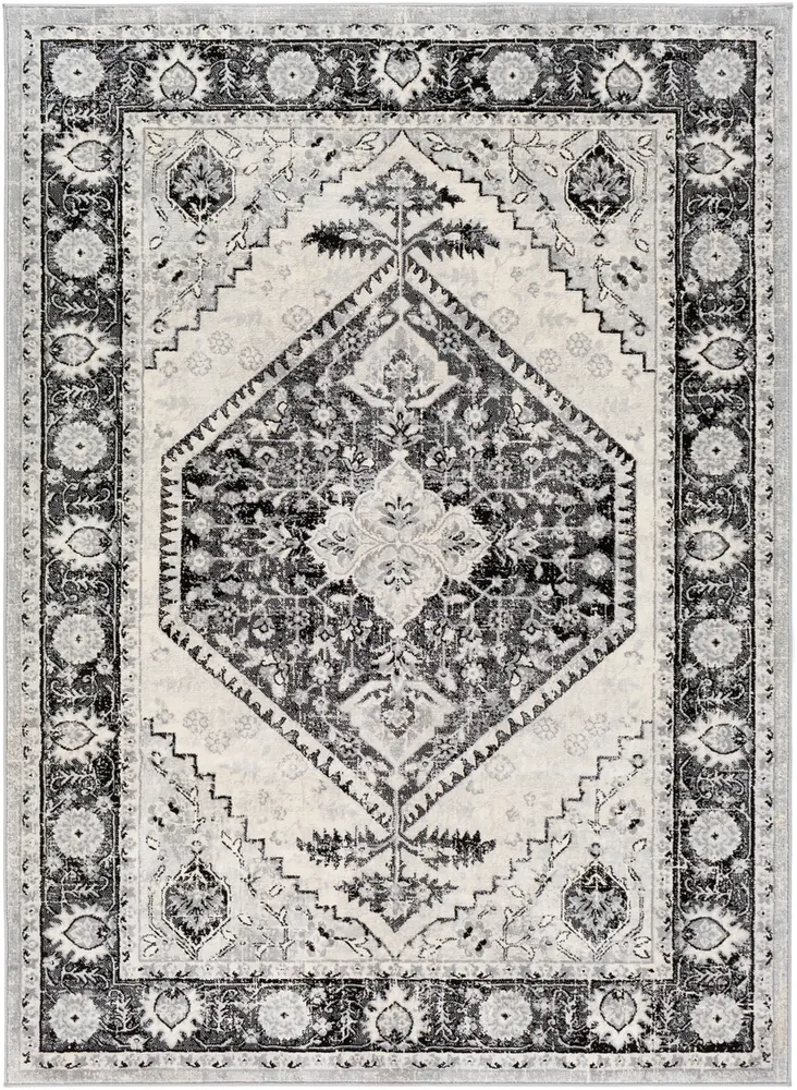 Monaco MOC-2329 Black Traditional Synthetic Rug