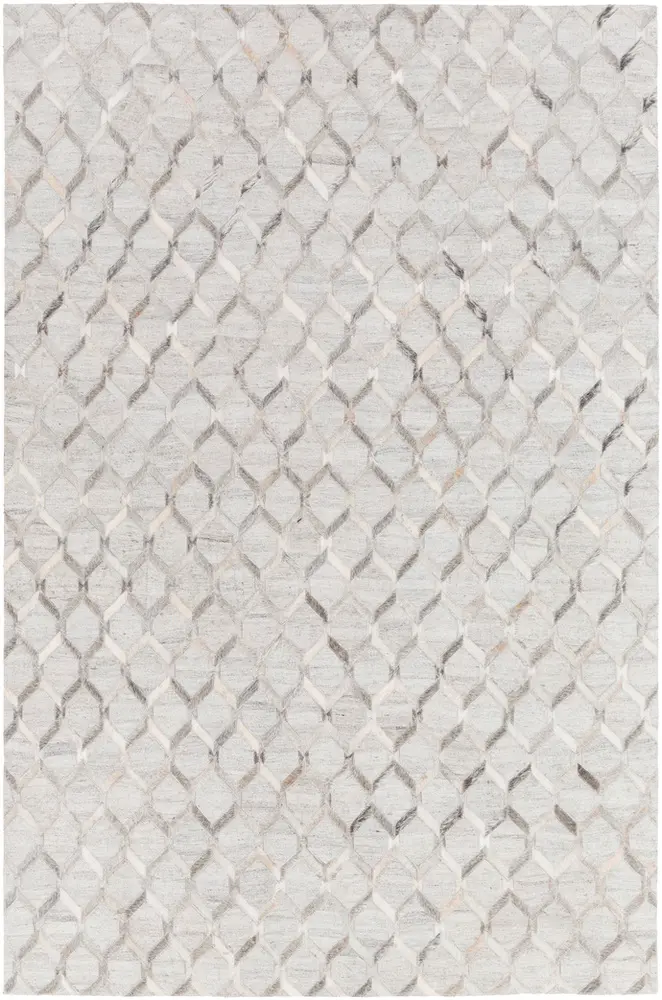 Medora MOD-1010 Medium Gray Leather Natural Fiber Rug