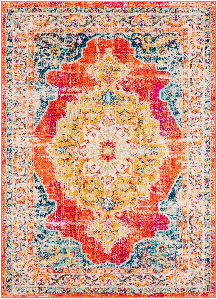 Modern Loom Alhaut ALT-2306 Bright Orange Traditional Transitional Rug