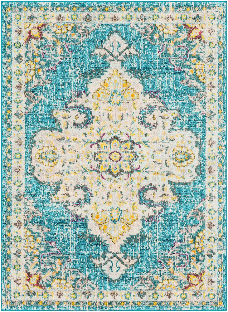 Modern Loom Alhaut ALT-2310 Teal Synthetic Traditional Rug