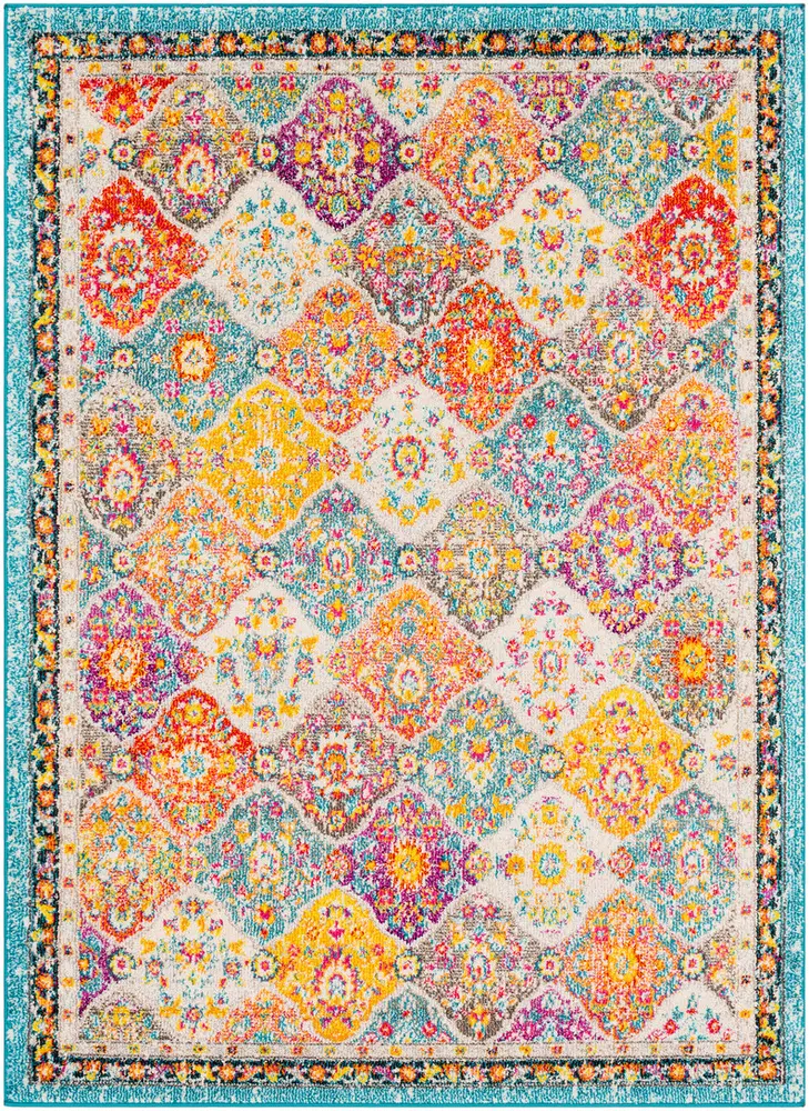 Alhaut ALT-2313 Teal Abstract Transitional Rug
