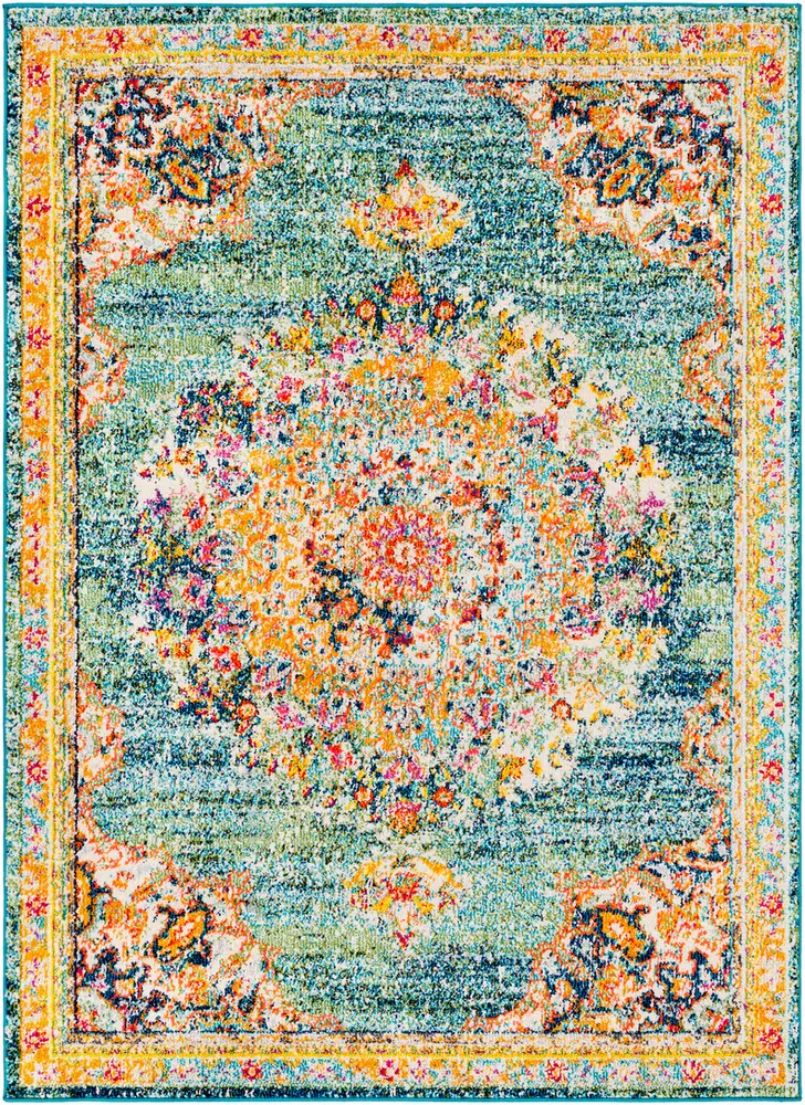 Alhaut ALT-2320 Teal Traditional Transitional Rug
