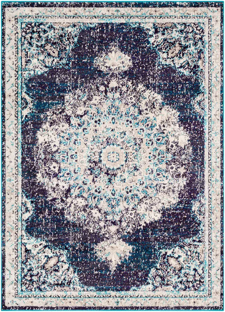 Alhaut ALT-2322 Navy Transitional Traditional Rug