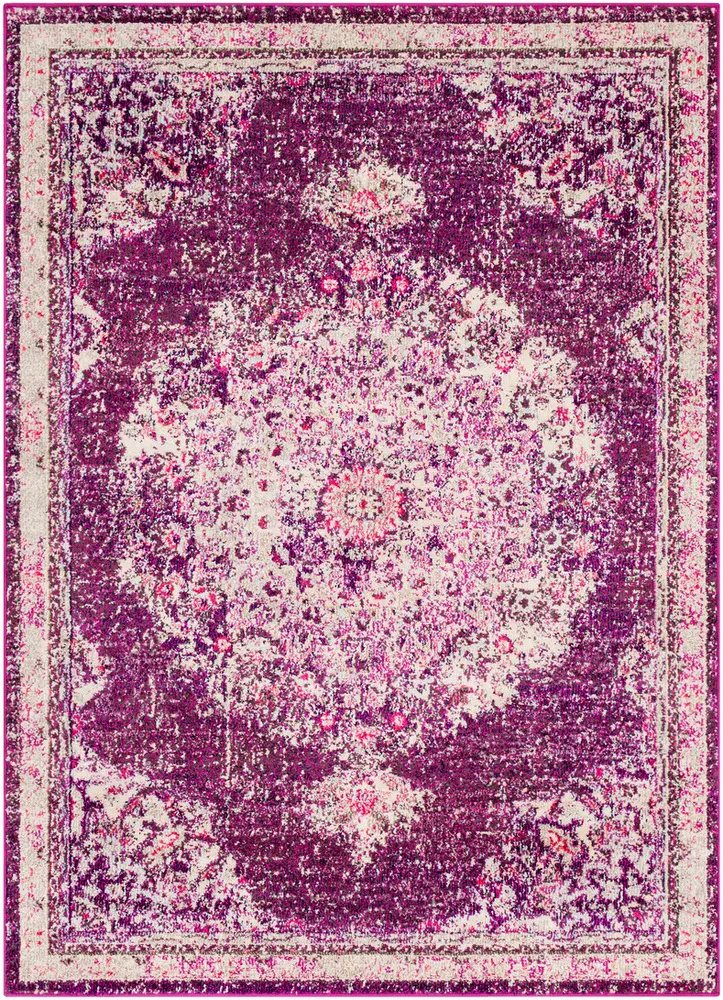 Alhaut ALT-2323 Fuschia Transitional Synthetic Rug
