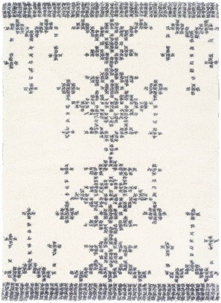 Maroc shag MRS-2300 Medium Gray Synthetic Shag Rug