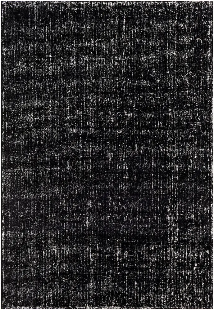 Messina MSN-2303 Black Synthetic Solid Colored Rug