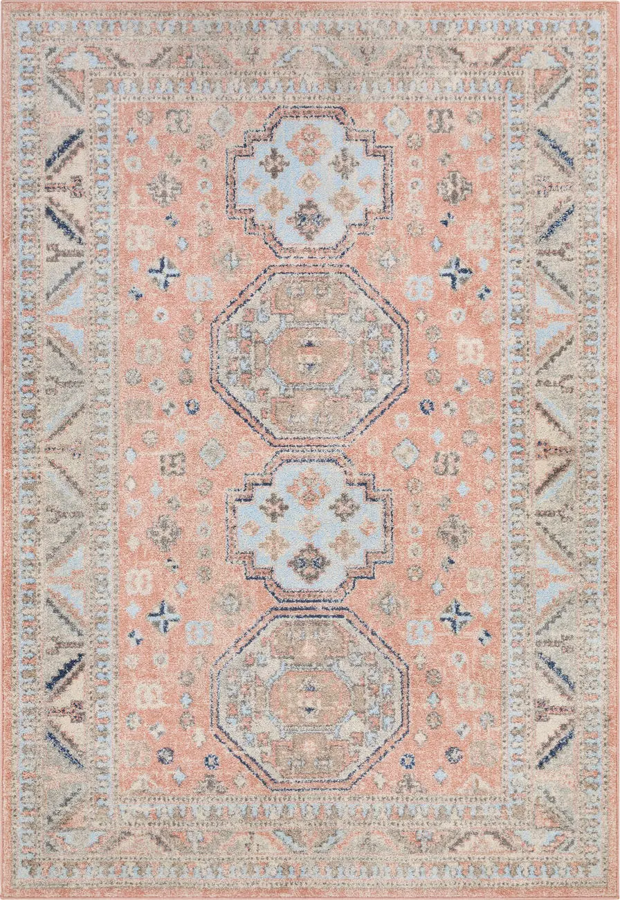 Modern Loom Alisony ALY-2303 Pink Power Loomed Synthetic Rug