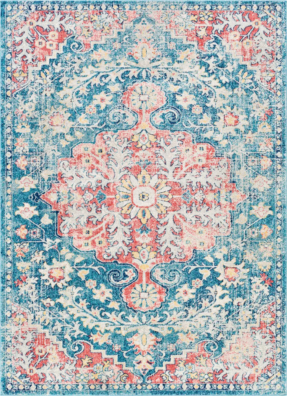 Modern Loom Alisony ALY-2322 Multi-Colored Power Loomed Synthetic Rug